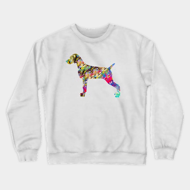 Weimaraner dog Crewneck Sweatshirt by erzebeth